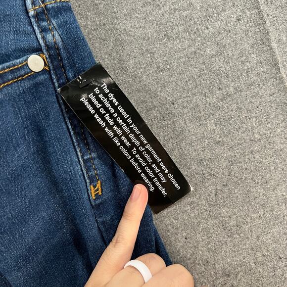 Encore by Idina Menzel Regular High Waisted Crop Jeans Indigo Medium Wash 10 - Picture 12 of 13